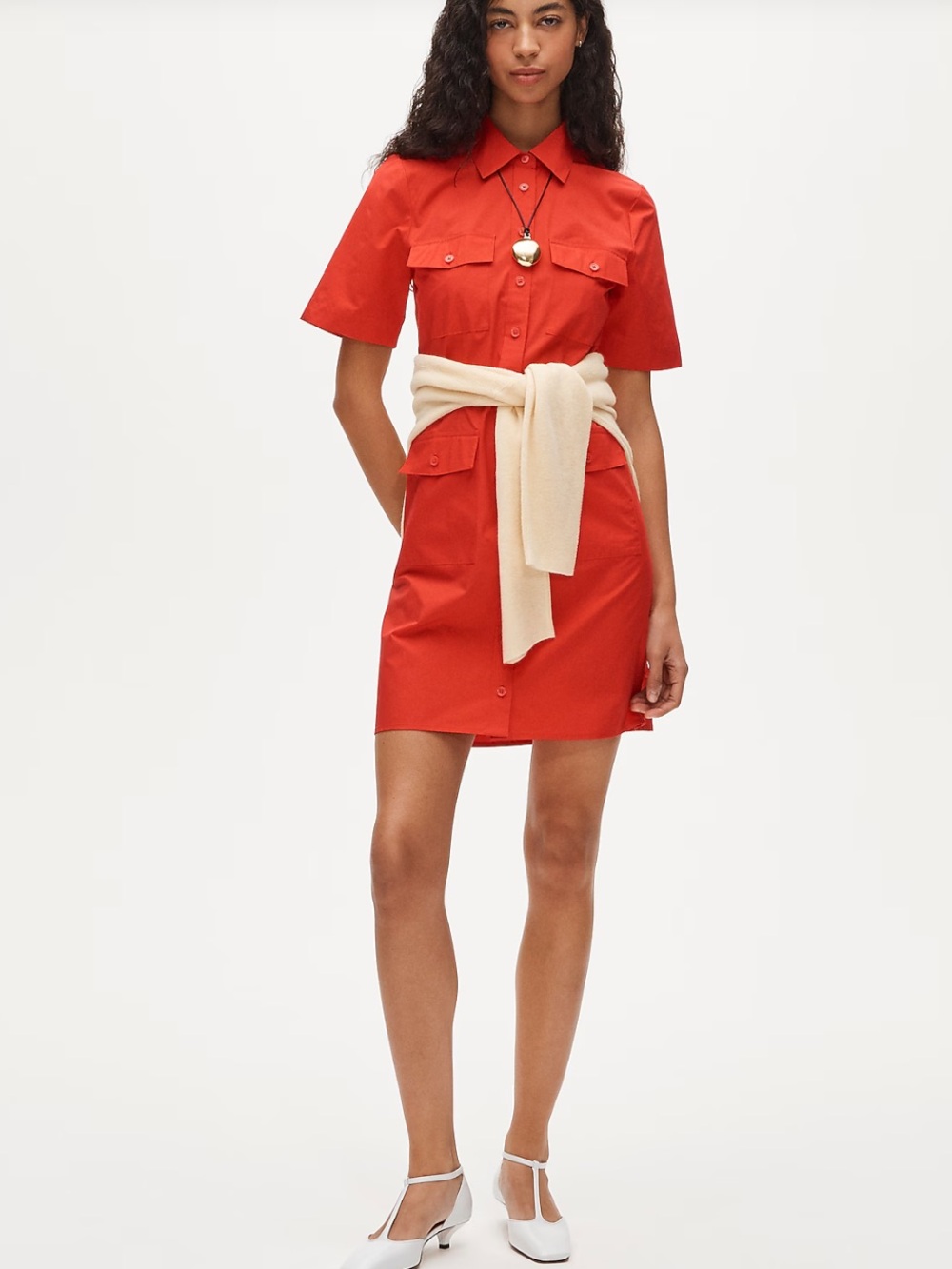 J.Crew Utility shirt-dress in cotton poplin CS984